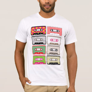 A camisa da fita da mistura do anos 80