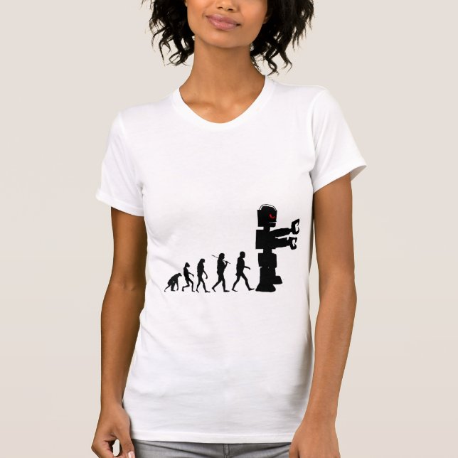 A camisa da mulher da evolução 2a do robô (Frente)