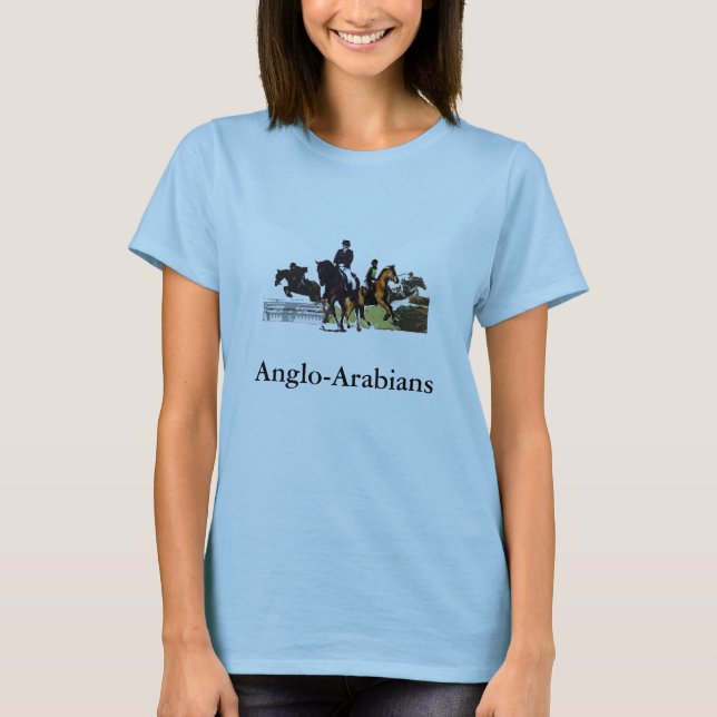 A camisa das mulheres dos Anglo-Arabians (Frente)
