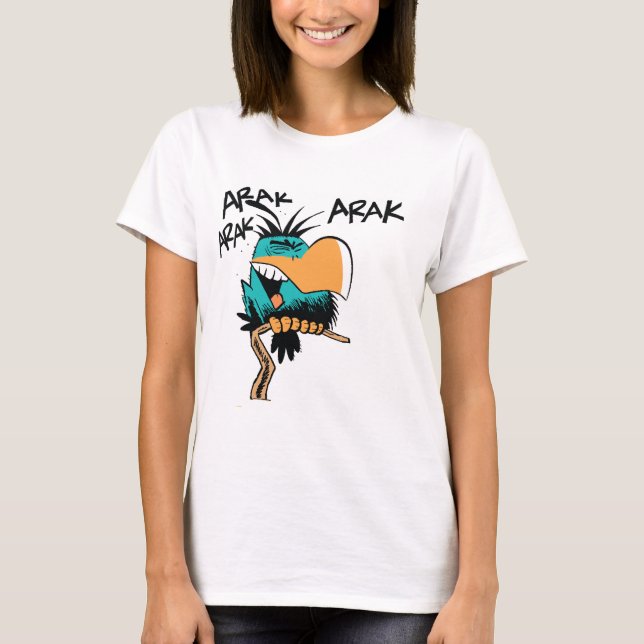 A camisa das mulheres dos desenhos animados do (Frente)