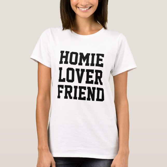 A camisa das mulheres engraçadas do amigo do (Frente)