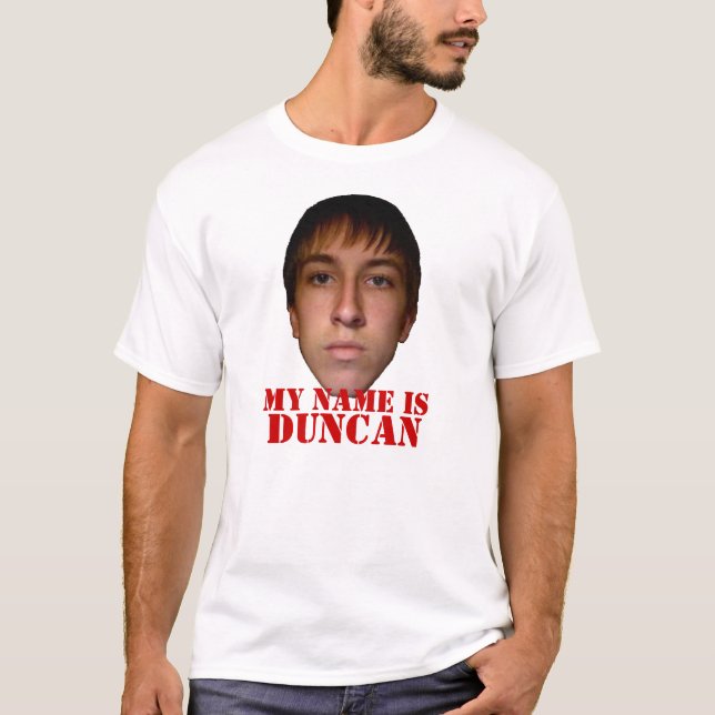 A camisa de 2010 homens, meu nome é Duncan (Frente)