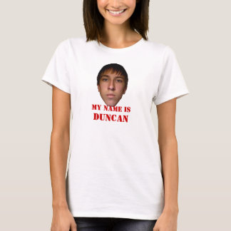 A camisa de 2010 mulheres, meu nome é Duncan