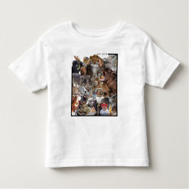 A camisa de animais selvagens da criança personali