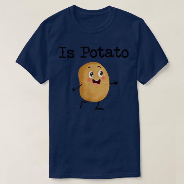 A Camisa De Batata É Engraçada, Como Se Vê Na Noit (Frente do Design)