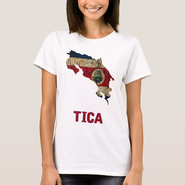 A camisa de Costa Rica "Tica" (Frente)
