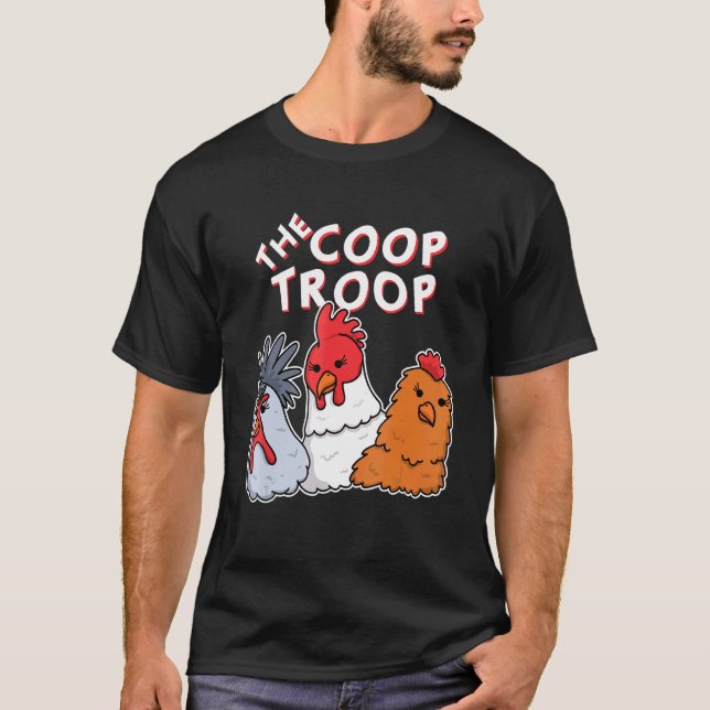 A Camisa de Frango da Tropa do Coop País Fazenda M (Frente)