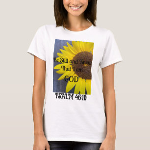 A camisa de girassol fique quieta e saiba que sou