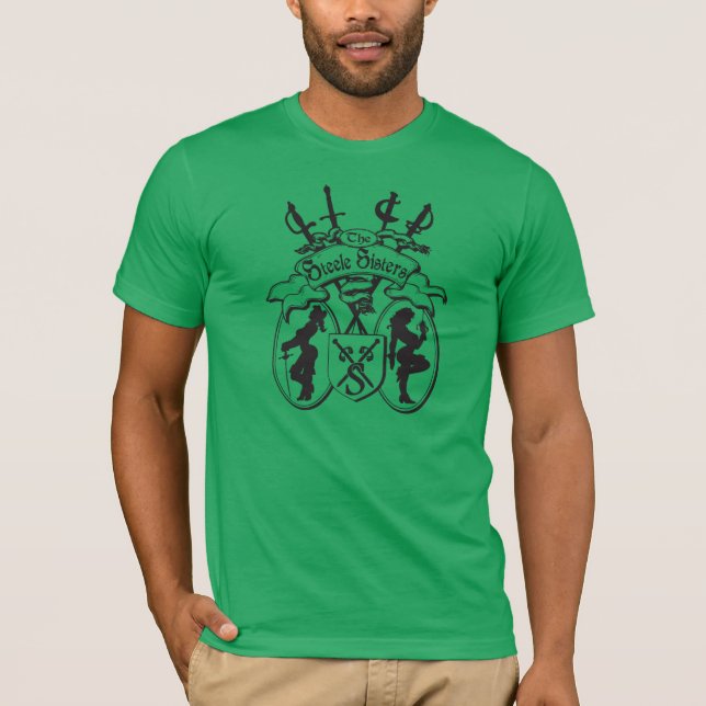 A camisa de homens verdes das irmãs de Steele (Frente)