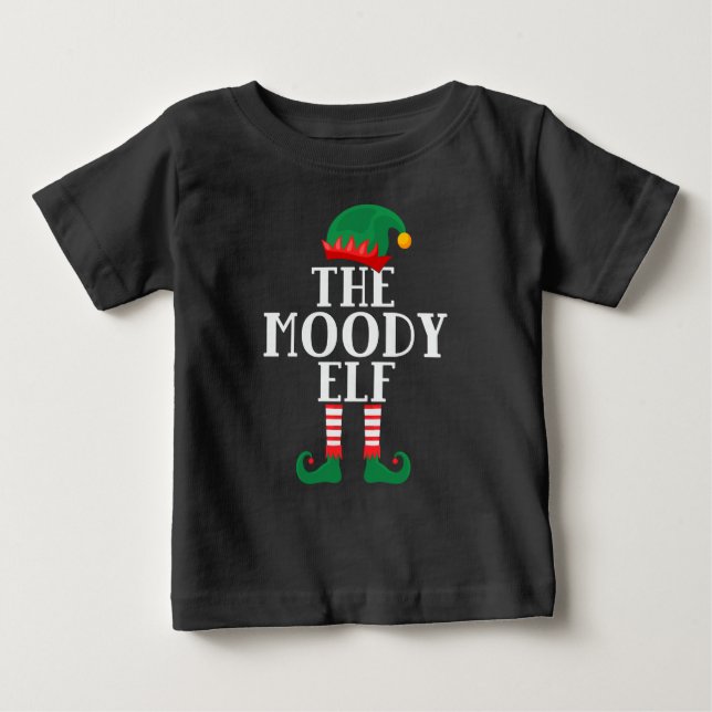 A Camisa De Natal Engraçada Do Elfo Moody (Frente)