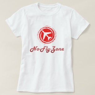 A camisa de nenhumas mulheres da zona de mosca