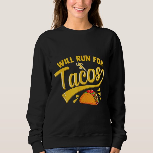 A Camisa De Taco Mexicano, Funny Runner, Vai Corre (Frente)
