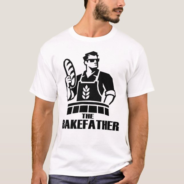 A Camisa Divertida de Panificação O Bakefather (Frente)