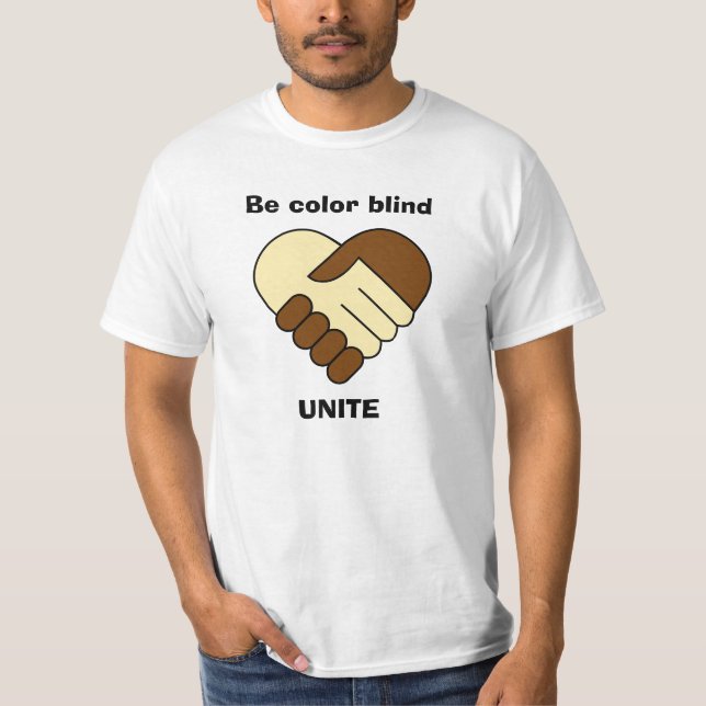 A camisa do anti homem do tema do racismo (Frente)