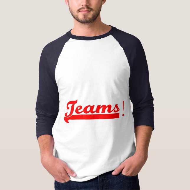 A camisa do basebol das equipes (Frente)