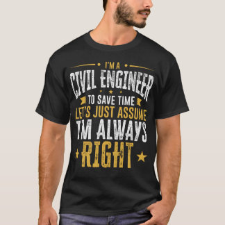 A camisa do engenheiro civil ganha o tempo supor