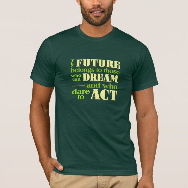 A camisa do futuro - escolha estilo e cor (Frente)