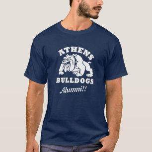 A camisa do homem dos Bulldogs Atenas