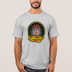 A camisa do logotipo do Podcast de Curioso
