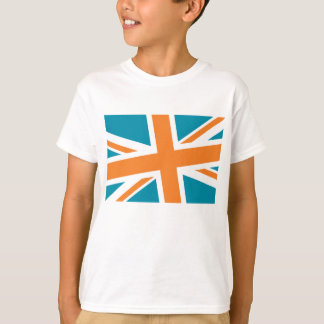 A camisa do miúdo da bandeira de união