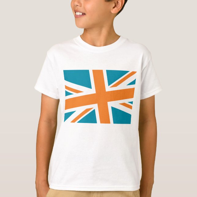 A camisa do miúdo da bandeira de união (Frente)