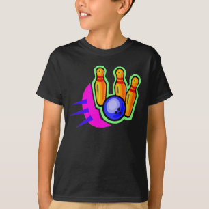A camisa do miúdo da boliche