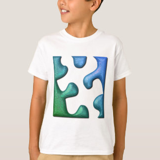 A camisa do miúdo do design do quebra-cabeça