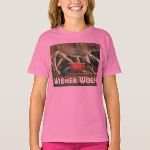 A camisa do miúdo do lobo do Wiener