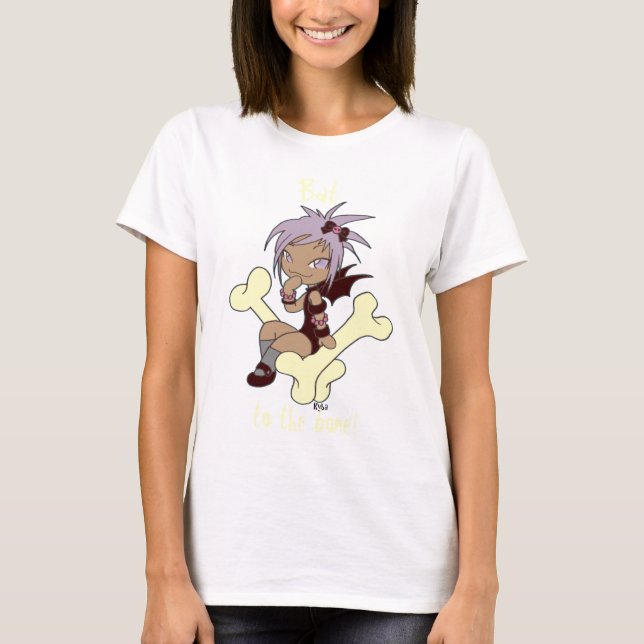 A camisa do "morcego ao osso" de Yuki (Frente)