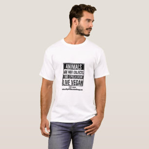 A camisa do Vegan - Speciesism - animais não é