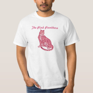 A camisa dos homens cor-de-rosa da pantera