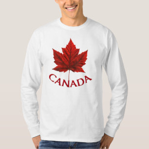 A camisa dos homens da bandeira de Canadá do