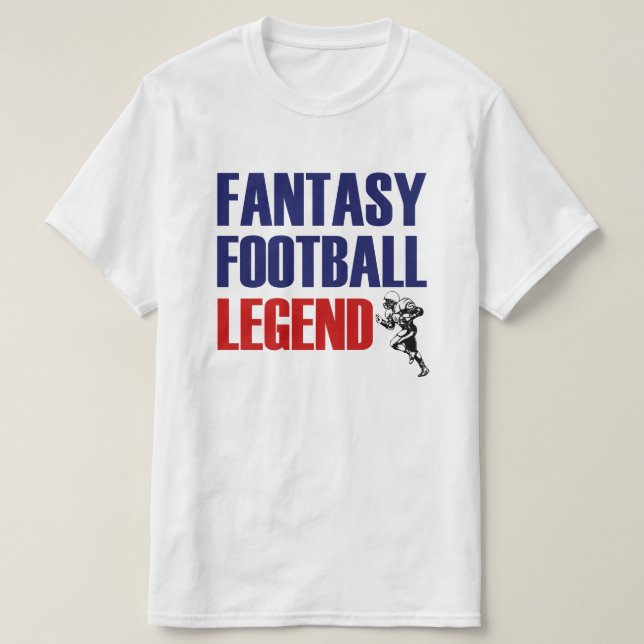 A camisa dos homens da legenda do futebol da (Frente do Design)