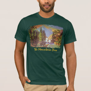 A camisa dos homens da passagem de montanha