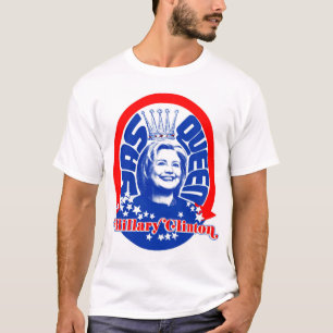 A camisa dos homens da rainha de Hillary Clinton
