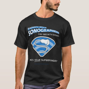 A camisa dos homens de Sonographer do super-herói