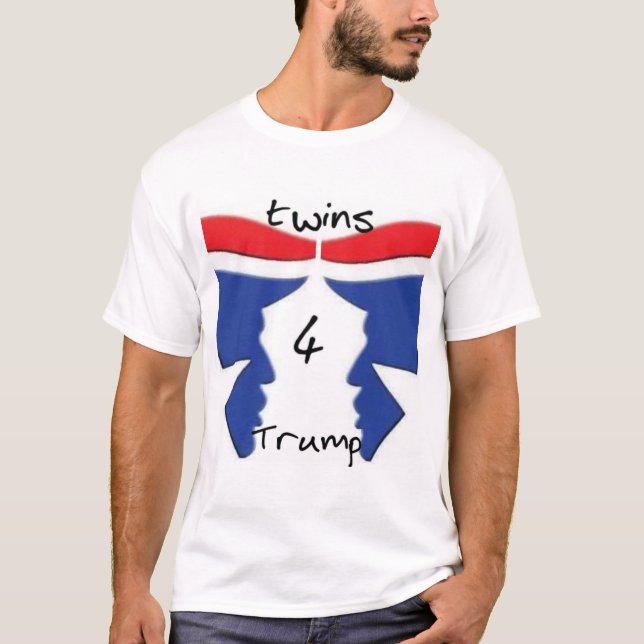 A camisa dos homens de Twins4Trump (Frente)