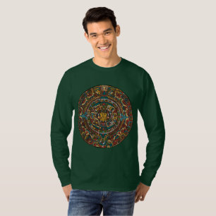 A camisa dos homens, design asteca