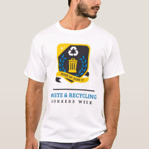 A camisa dos homens do desperdício e da semana do