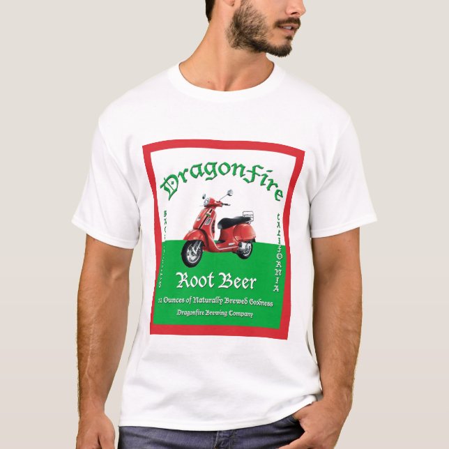 A camisa dos homens do refrigerante root beer de (Frente)