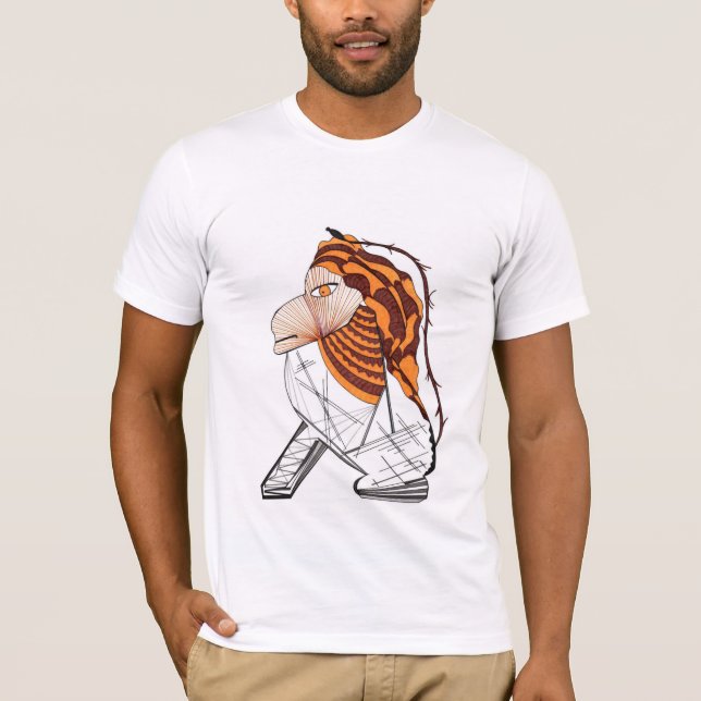 A camisa dos homens do sinal do zodíaco de Leo (Frente)