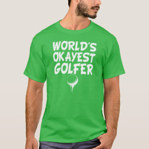A camisa dos homens engraçados do jogador de golf