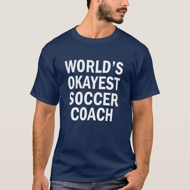 A camisa dos homens engraçados do treinador do (Frente)