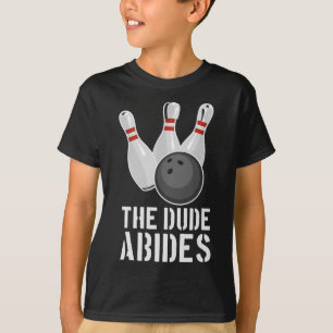A Camisa Dude Abides Engraçada de Boliche - Camise