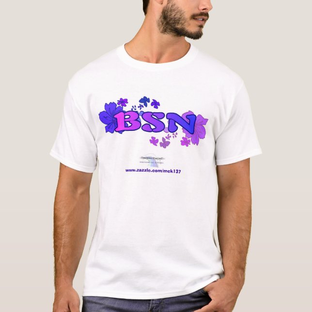 A camisa floral do roupa de BSN Bodysurfing (Frente)