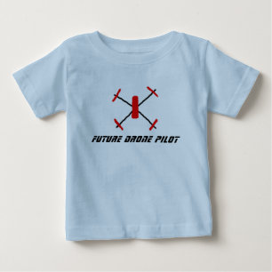 A camisa futura do bebê/criança do piloto do