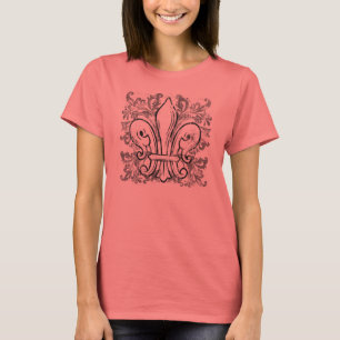 A camisa leve das mulheres francesas da flor de