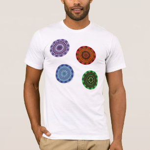 A camisa leve dos homens das mandalas dos