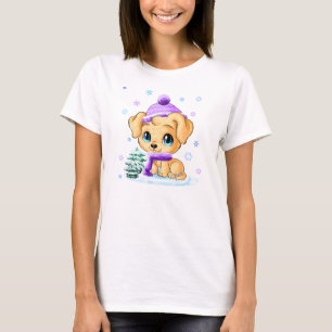 A camisa mão bonita das mulheres tiradas do cão