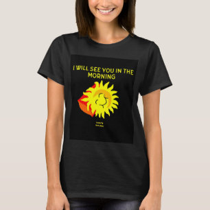 A Camisa Negra Básica das Mulheres do Sol Boa Noit